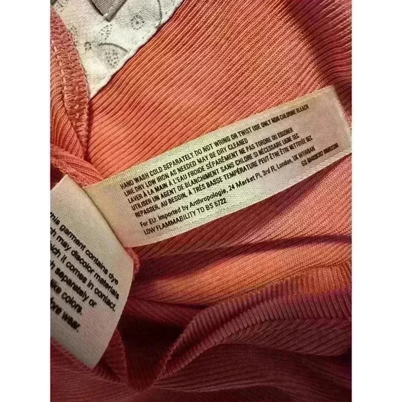 Anthropologie Saturday Sunday V-Neck Faux Wrap Top Womens XS Pink Boho - Picture 4 of 6